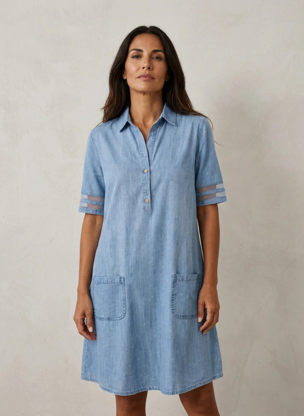The Lewis & Kelly Denim Breeze Shirt Dress