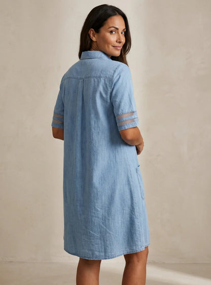 The Lewis & Kelly Denim Breeze Shirt Dress