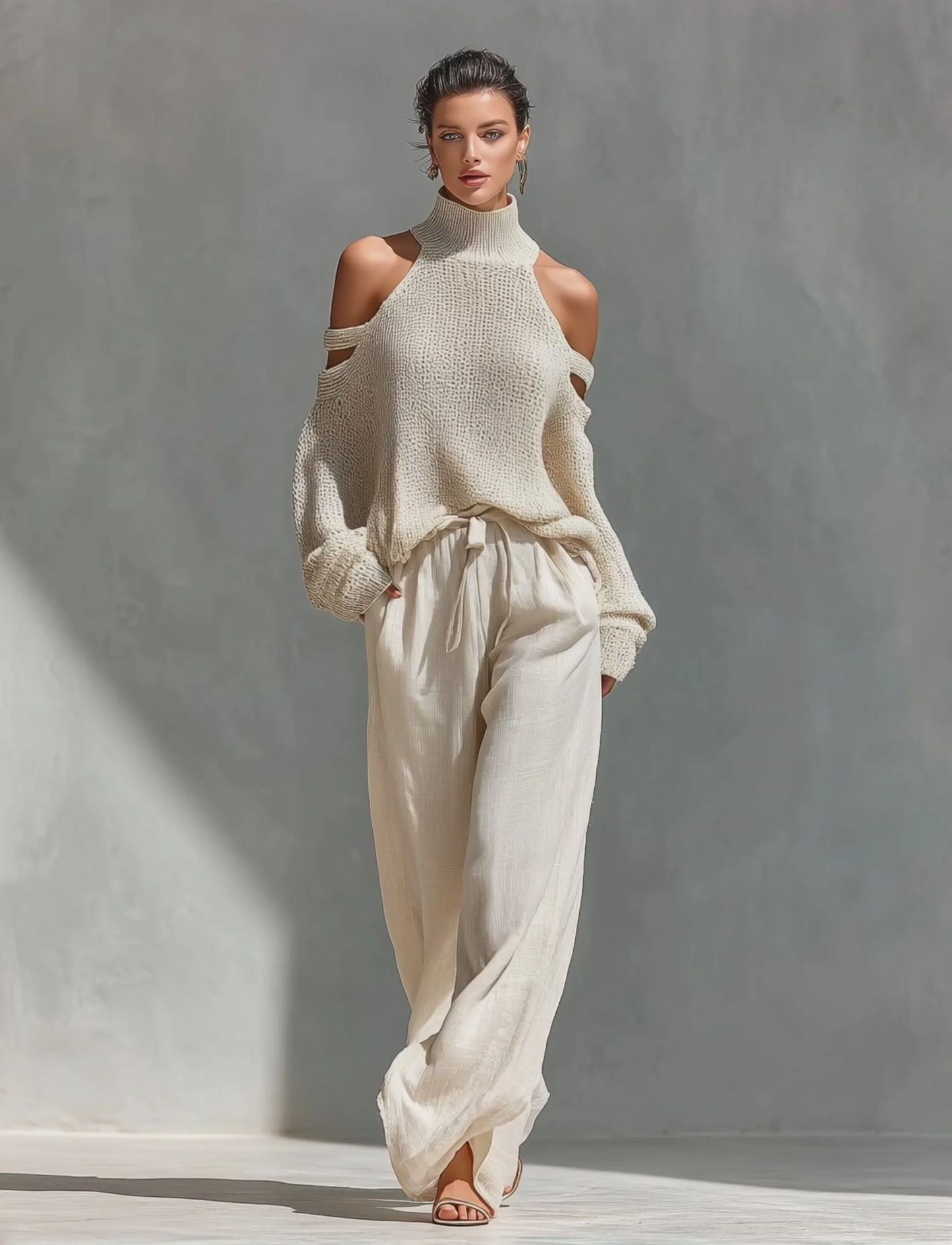 The Lewis & Kelly Aspen Cold-Shoulder Knit Set