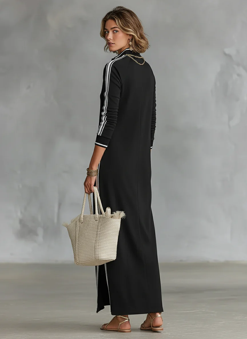 The Lewis & Kelly Monaco Stripe Maxi Dress